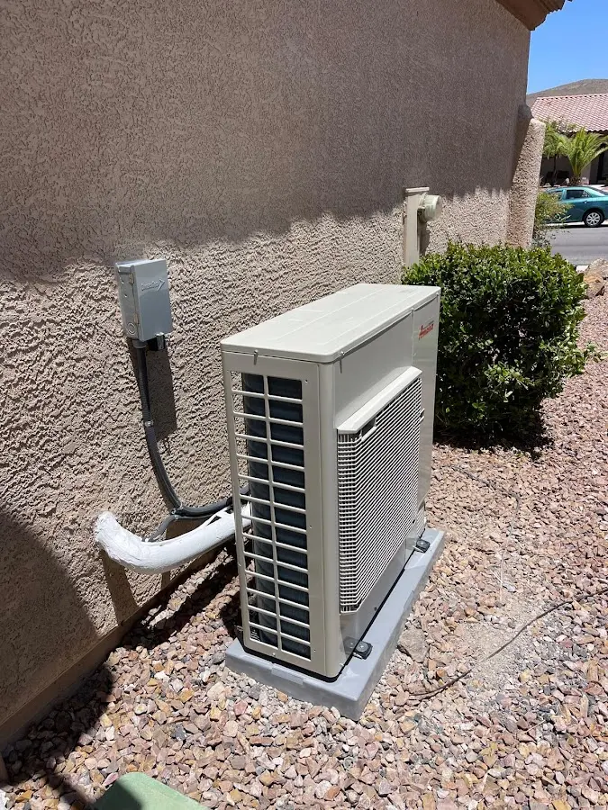 Residential air conditioning condenser unit in Lancaster